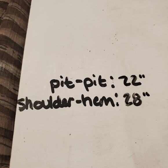 World Market Sheer Neutral Print Tie Waist Peplum Blouse Top Womens Size S/M - Picture 7 of 7